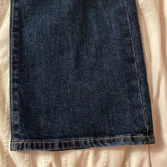 Uniqlo Dark Wash Kick Flare Denim - Picture 3 of 8